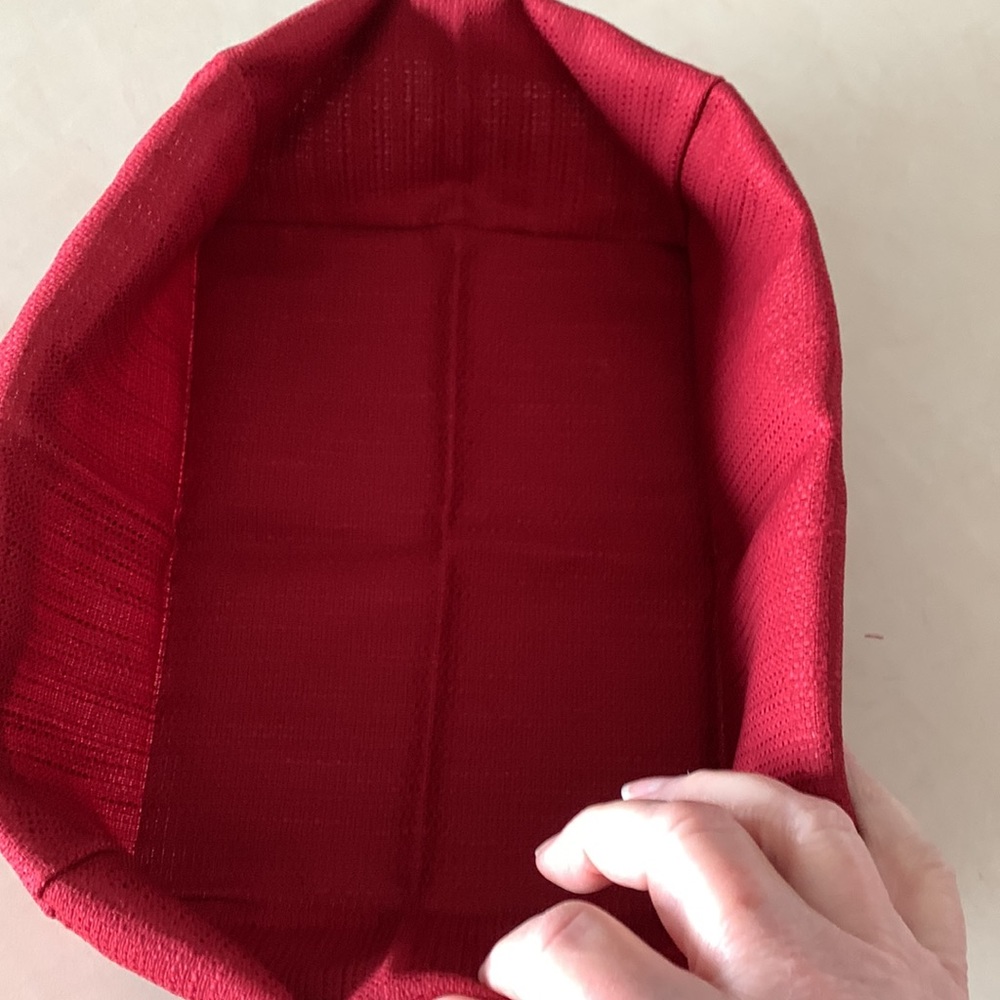 Longaberger Fabric Liner for the Vacation Keepsake Basket in Paprika. NEW